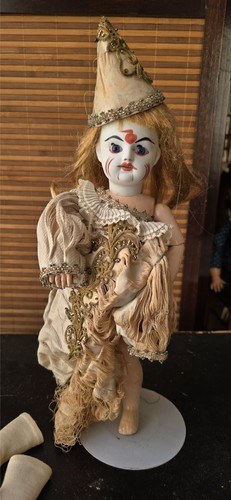 Poupée ancienne clown pintel - poupée,