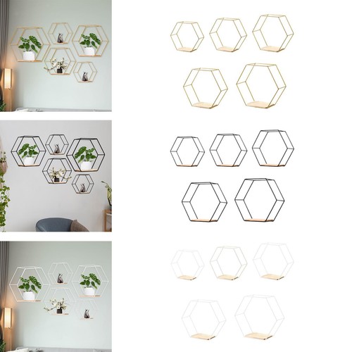 étagères murales hexagonales - murales,