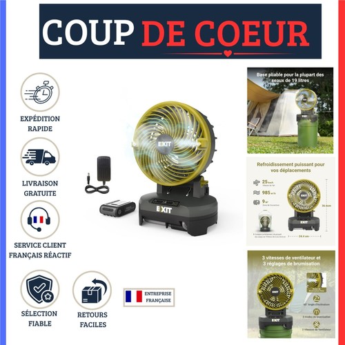 Ventilateur brumisateur exit - ventilateur,