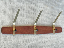 Antique design hanger 50 60 brass rosewood aubock? rack coat rack
