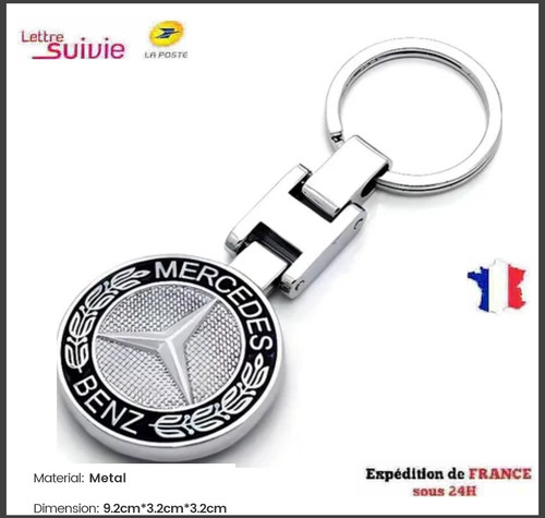 Porte clé mercedes - clé, en