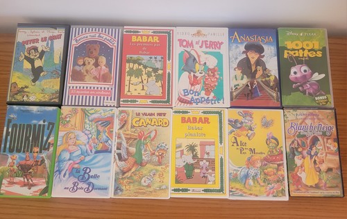 Lot cassettes vhs - de,