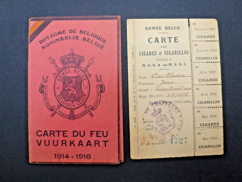 Belgique rare carte du - 14, 18