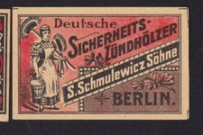 Antique Label Matches Germany BN149366 Housekeeper