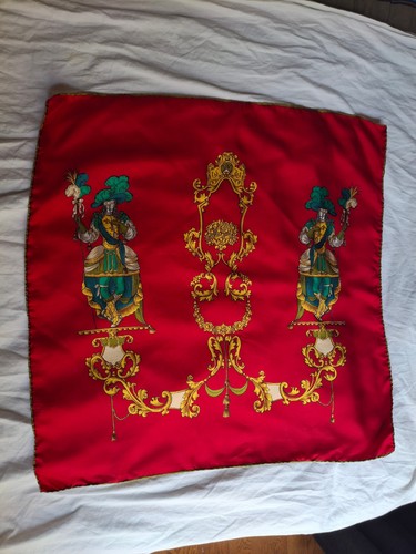Foulard vintage soie - vintage, rouge