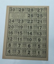 Tickets de rationnement de