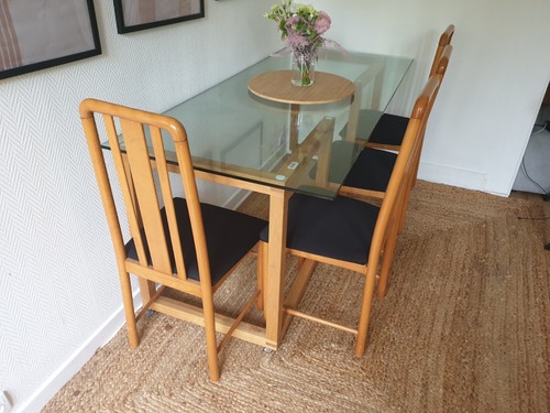 Table verre avec - table,