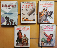 LOT 5 livres de Jules VERNE