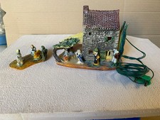 Petite crèche lumineuse en céramique