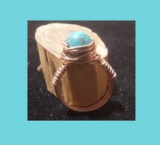 Bague en cuivre massif et