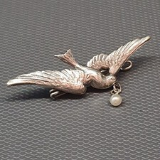 BIJOU - broche vintage oiseau