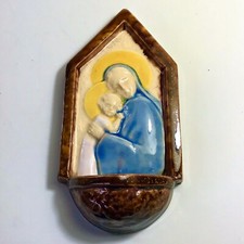 Caullet Nantard Blessed Virgin and Child Ceramic Early 20th Century