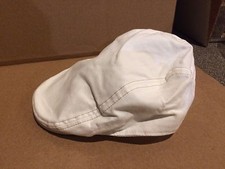 Men's Cabbie/Golf Hat White Size M/L New/Tag 100% Cotton