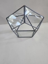 Clear 11"x 11" Glass Geometric
