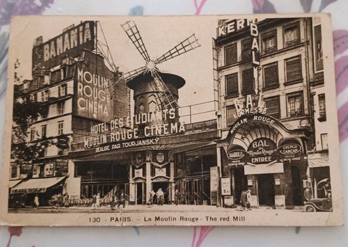 Carte postale paris - paris, moulin
