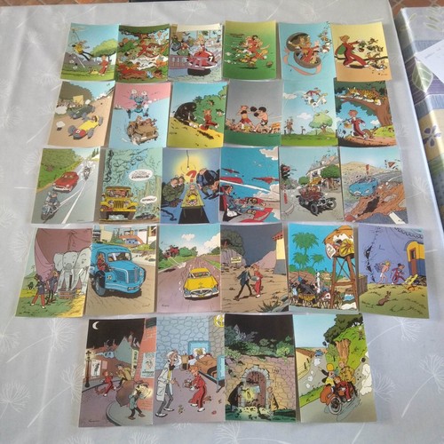 Lot cartes postales spirou - 28,