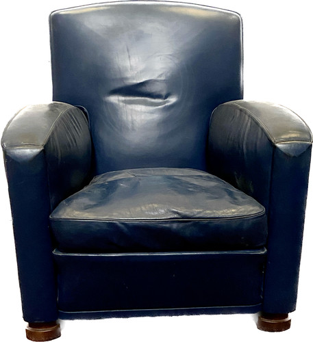 Fauteuil cuir style art - cuir, de