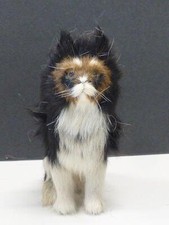 1940 Vintage Papillon Dog Real Rabbit Fur Kestner Fashion Doll Germany 4" Figure