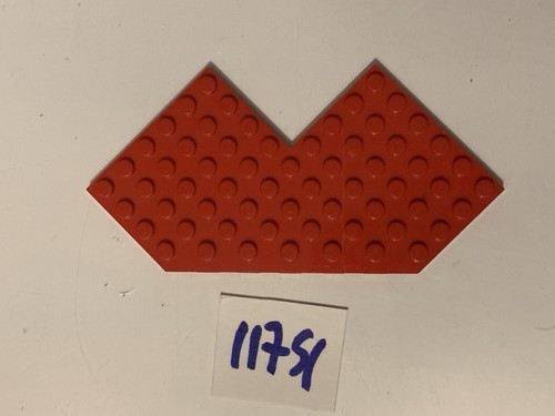 Plaque rouge lego espace - plaque,