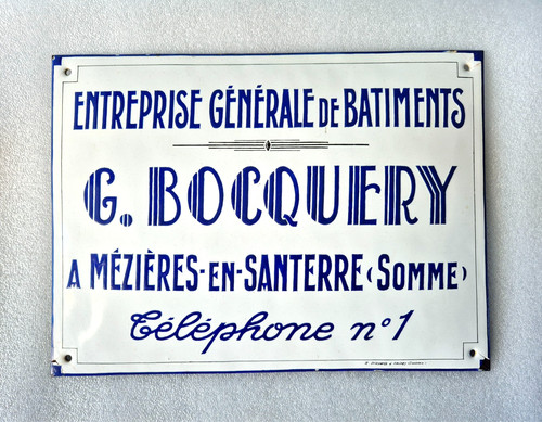 Rare plaque émaillée - rare,