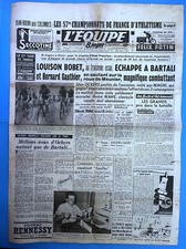 L'EQUIPE 22/07/1950 TOUR DE FRANCE LOUISON BOBET GAGNE L'ETAPE A  NIORT VINTAGE