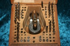 Antique Watchmakers Staking tool set, Boley
