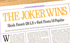 SKODA FAVORIT 136 vs FORD FIESTA 1980s - ORIGINAL CLASSIC CAR ROAD TEST REVIEW