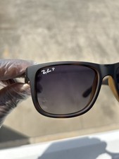 Ray-Ban Justin Rb4165 865 8S 54 Polarized Sunglasses Rubber Havana/Grey