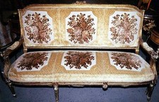 Canapé OR CANAPÉ SIÈGE TRANSAT MEUBLE baroque rococo Louis taille XV XVI empire ancien
