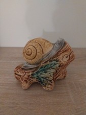 ANCIENNE TIRELIRE A CASSER EN BARBOTINE L'ESCARGOT ONNAING 