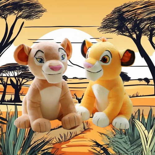 Peluche roi lion simba nala - lion, /