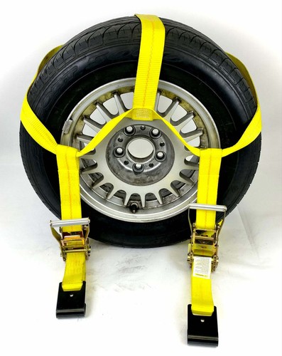 Yellow side mount tire net - side,