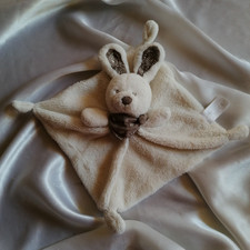 Doudou lapin blanc - lapin, blanc,