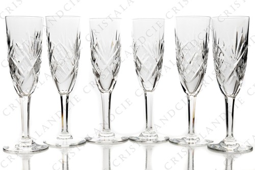 Six flûtes champagne - flûtes,