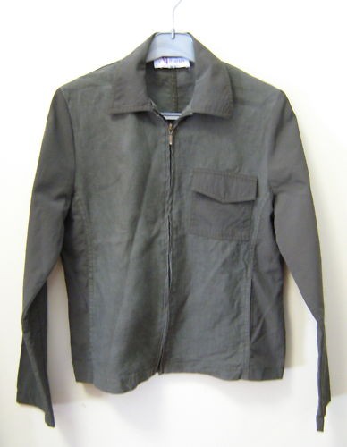 Joli blouson kaki - blouson, bi-matière