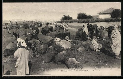 Cpa sfax marché charbon - marché, au