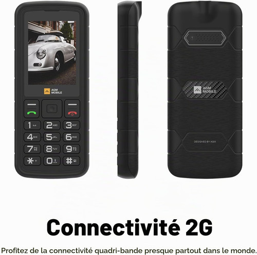 Agm téléphone robuste - m9, 2g