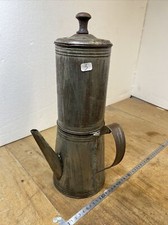 No.3 old tin coffee maker 1 liter high 37 cm.