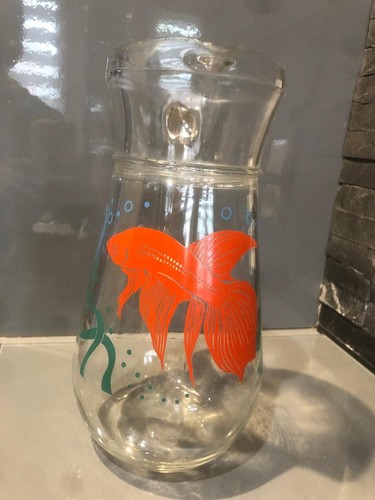 Cruche verre vintage - cruche,