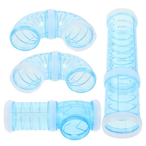 Blue plastic hamster - blue, cage