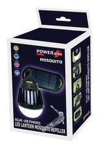 POWERplus Mosquito Solar LED Lantern & Bug Killer - Étanche Avec Panneau Solaire
