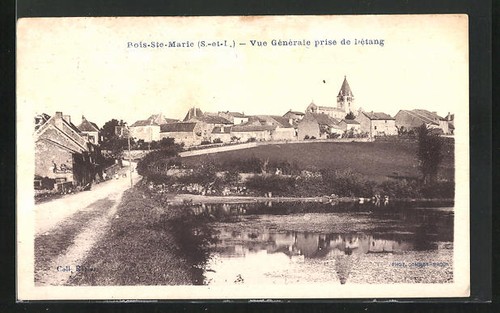 Cpa bois ste marie vue - bois-ste-marie,,