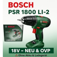 ️ Bosch PSR 1800 LI-2 – Perceuse À Percussion Sans Fil 18V – NEU & OVP ✅