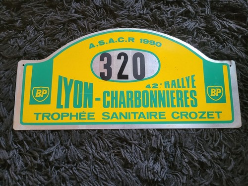 Plaque rallye bp - de,