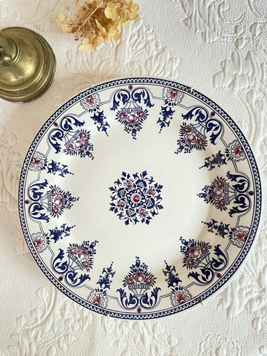 Assiette plate gien décor - plate,