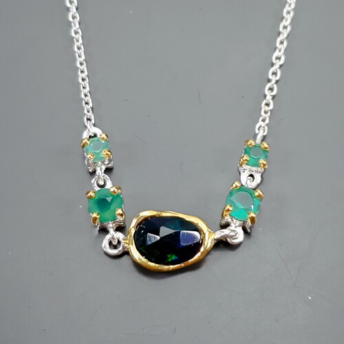 Collier bijouterie opale - , noire