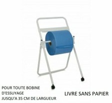  ESSUYAGE PAPIER DEVIDOIR SUR PIEDS AVEC COUTEAU 