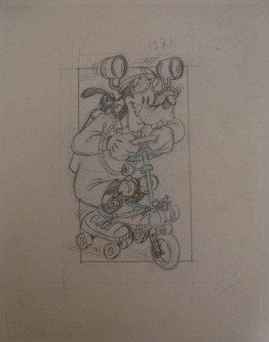 Dessin original préparatoire - dessin,
