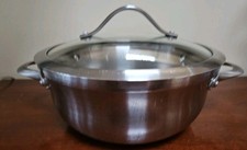 Calphalon Contemporary Stainless  3qt Chef  Casserole With Glass Lid