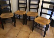 Series of 4 left chairs by charlotte perriand variant n 19 les arc Miribel